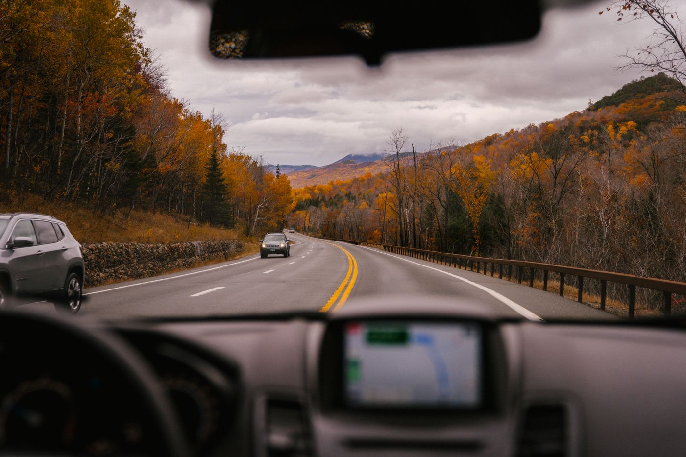Open road for a journey between cities